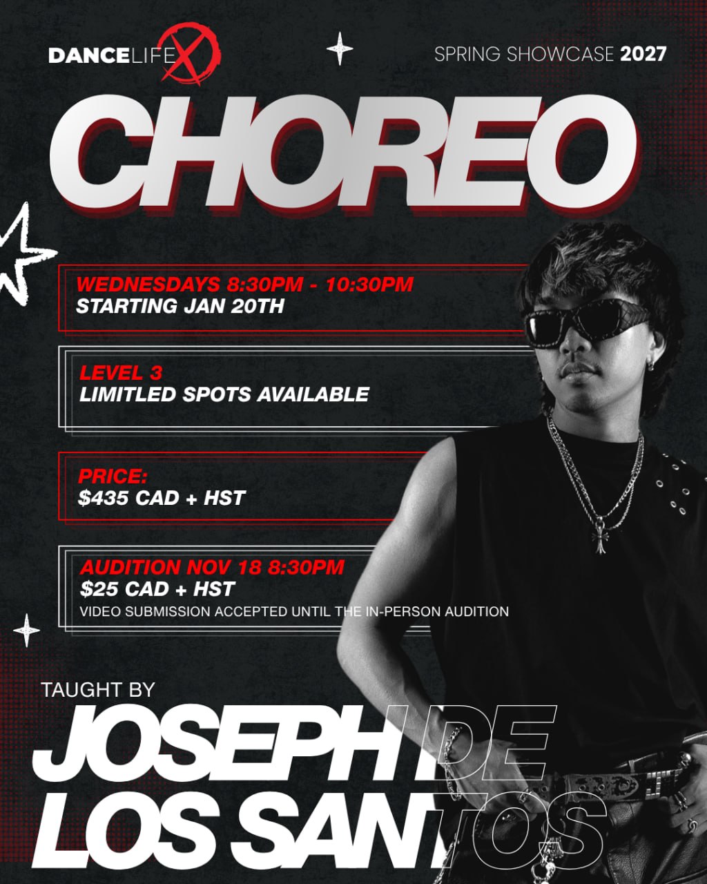 CHOREO — Spring Showcase 2027 · JOSEPH DE LOS SANTOS