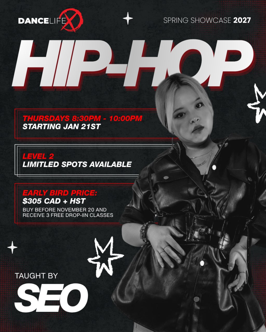 HIP HOP — Spring Showcase 2027 · CINDY SEO