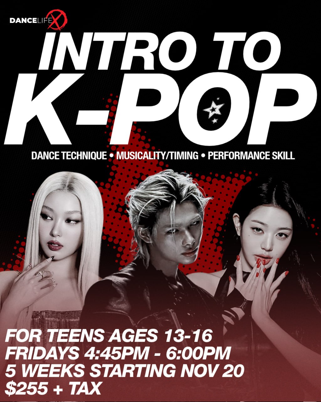 Intro to K-Pop — Teens Ages 13–16 · November 2026 poster