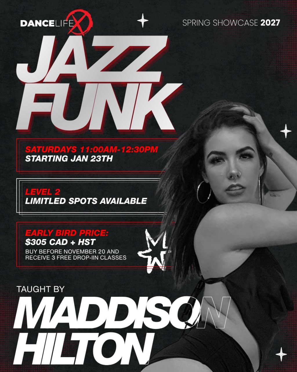 JAZZ FUNK — Spring Showcase 2027 · MADDISON HILTON