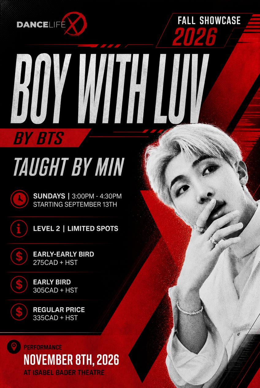 Boy With Luv (BTS) — Fall Showcase 2026 · Min