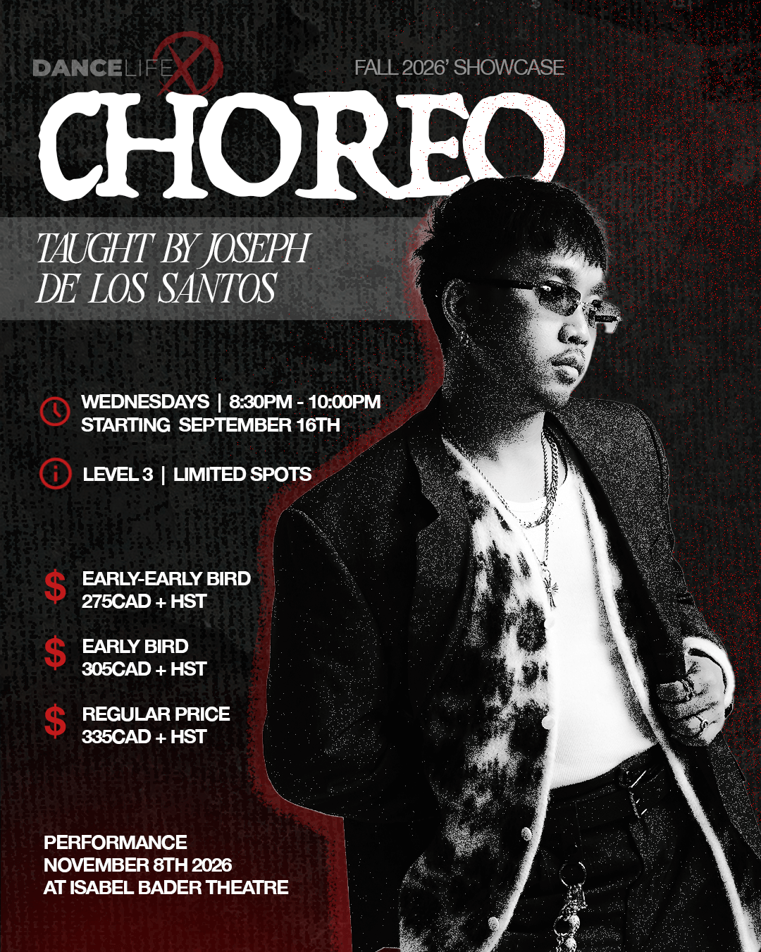 Choreo showcase course with Joseph De Los Santos