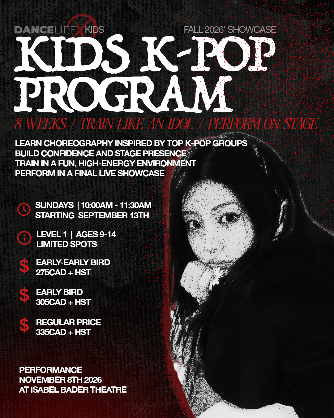 Kids K-Pop Program (Ages 9-14) — Fall Showcase 2026