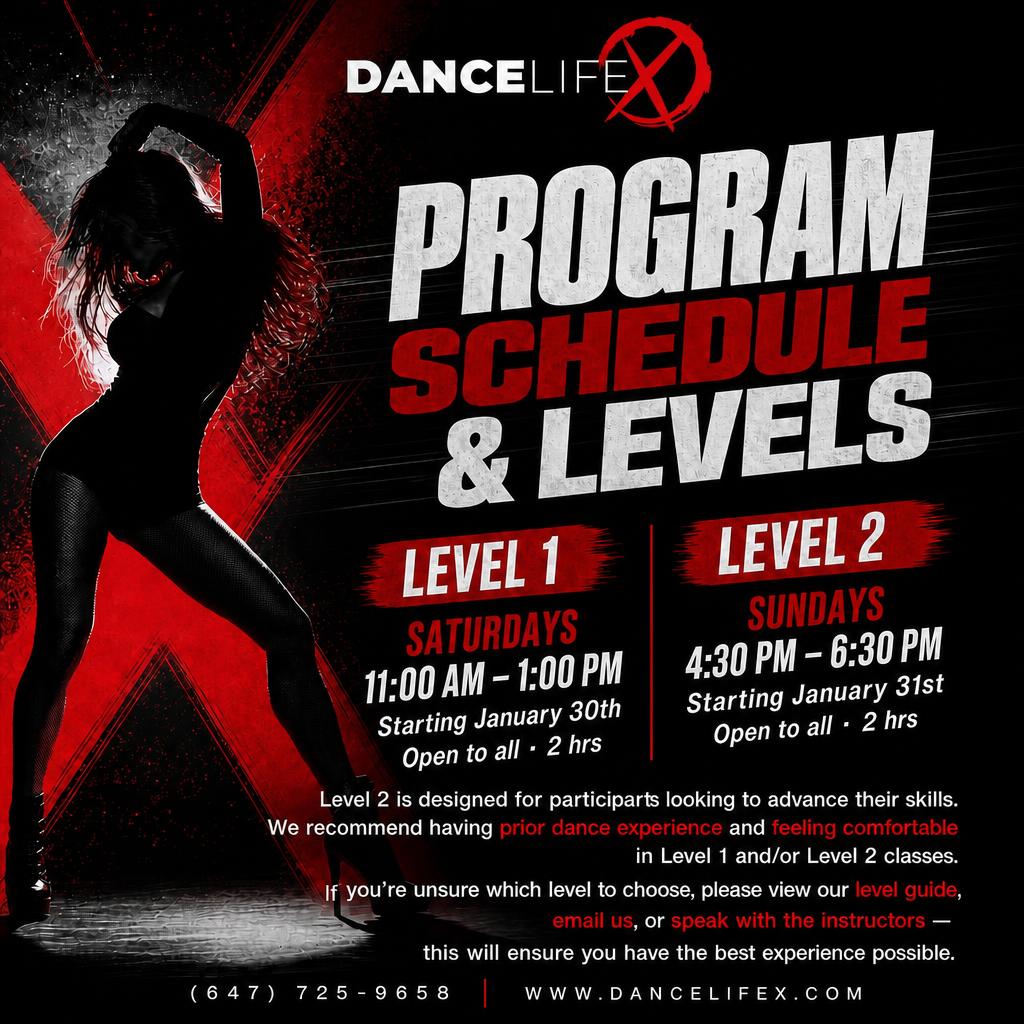 Program schedule and levels