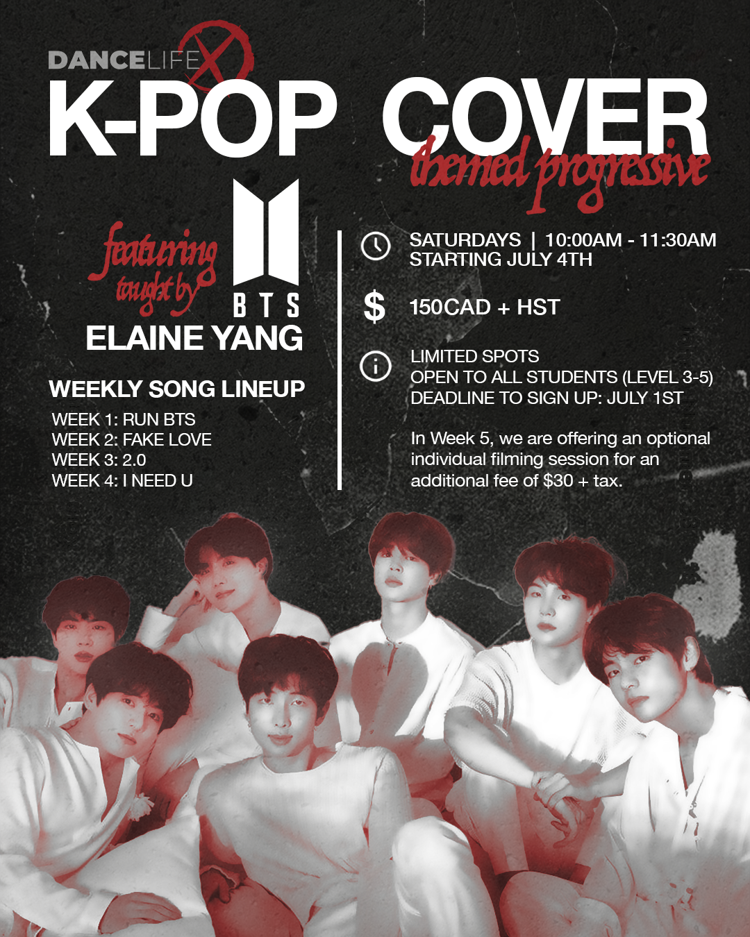 BTS — 4-Week K-Pop Cover Course