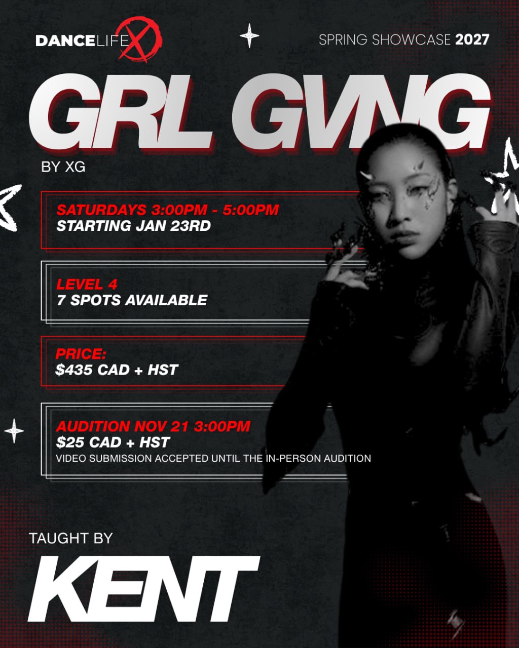 GRL GVNG (XG) — Spring Showcase 2027 · KENT