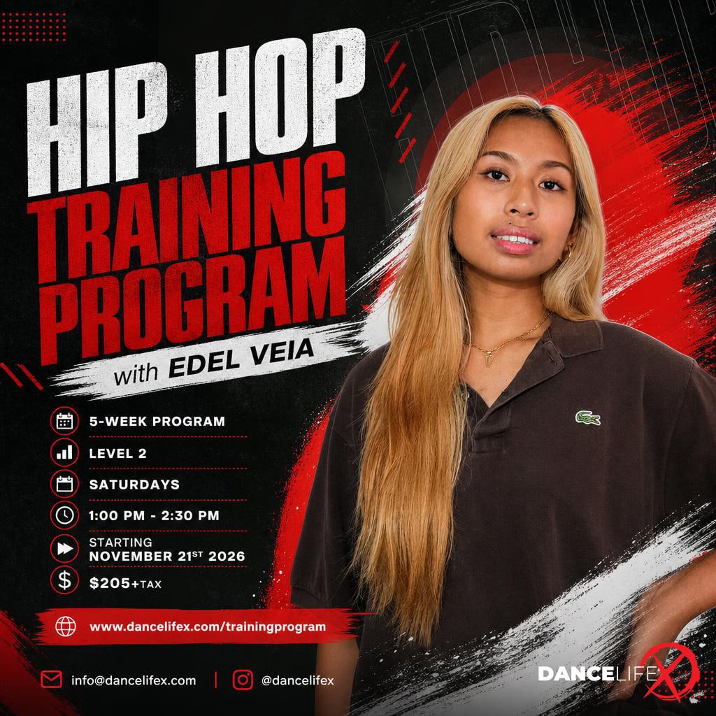 Hip Hop Training Program with Edel Veia poster — Level 2, starts 2026-11-21